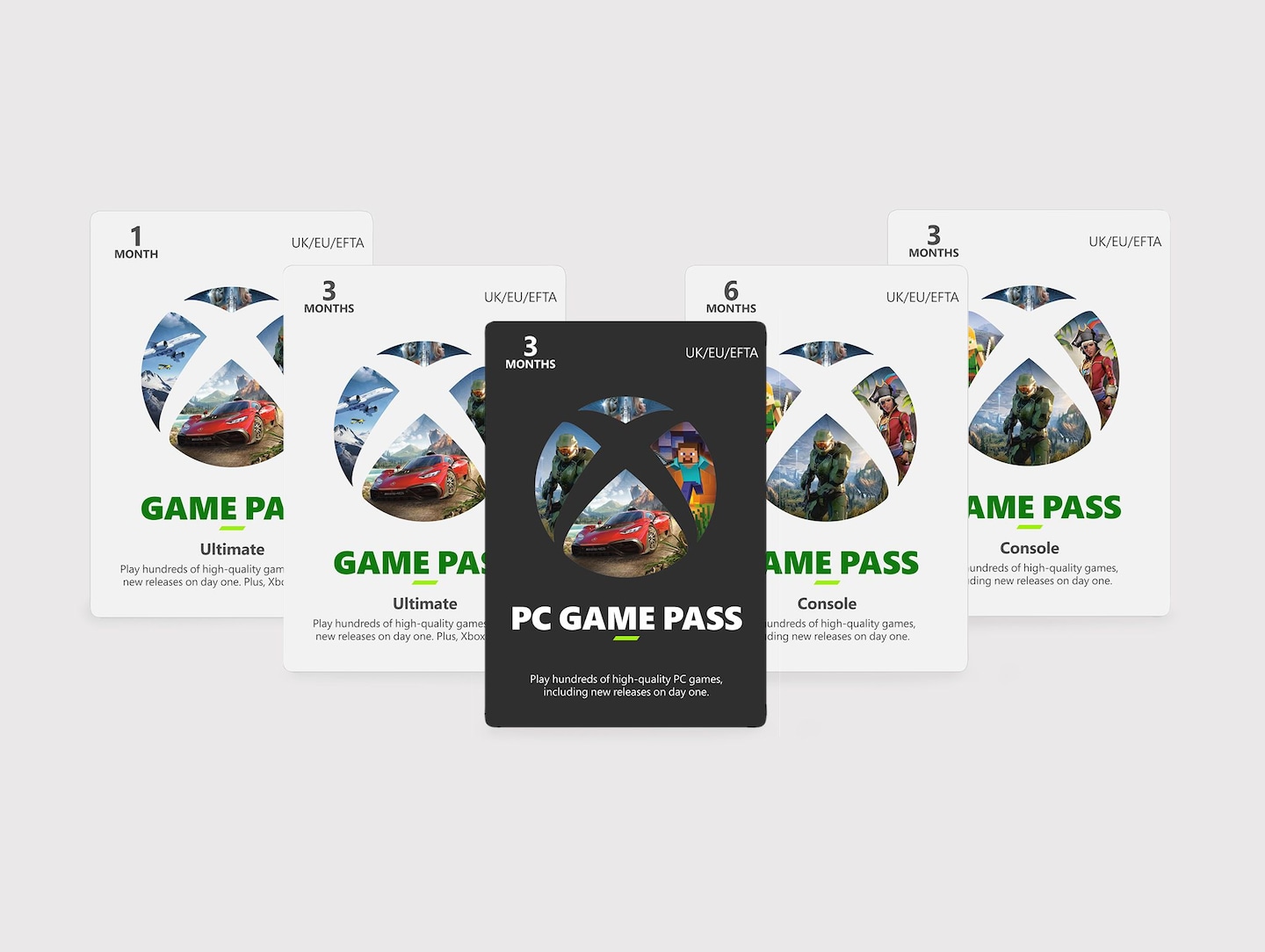 Digital download game pass selection