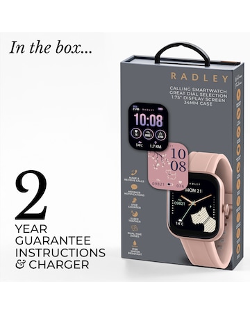 Radley Series 55 Silicone Strap Smart Watch - Carnation Pink