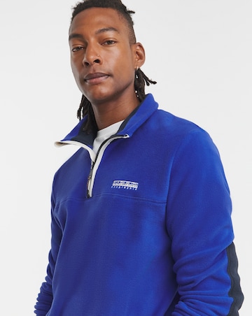 Napapijri Dergana 1/4 Zip Fleece - Blue