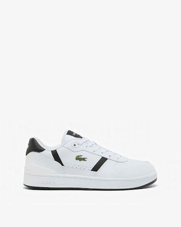Lacoste T-Clip Set Leather Trainer - White/Black