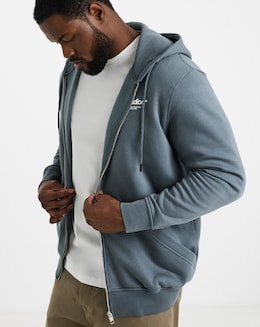Jack &amp; Jones Soho Full Zip Hoodie - Blue