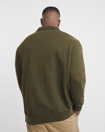 Polo Ralph Lauren Green Button Collar Sweat