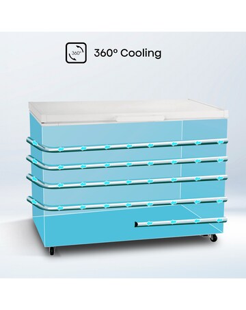 Hisense FC386D4AWLE Static 297L Chest Freezer - White