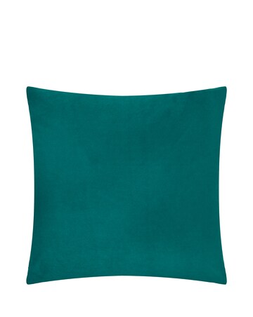 Paoletti Evoke Cut Velvet Large Cushion Cover - Teal