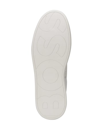 Boss Clint Leather Trainer - White