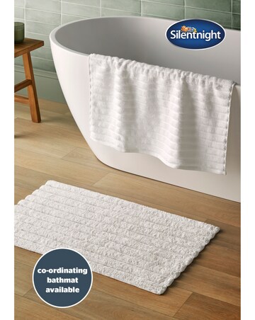 Silentnight Ribbed Cotton Towels Packs of 2