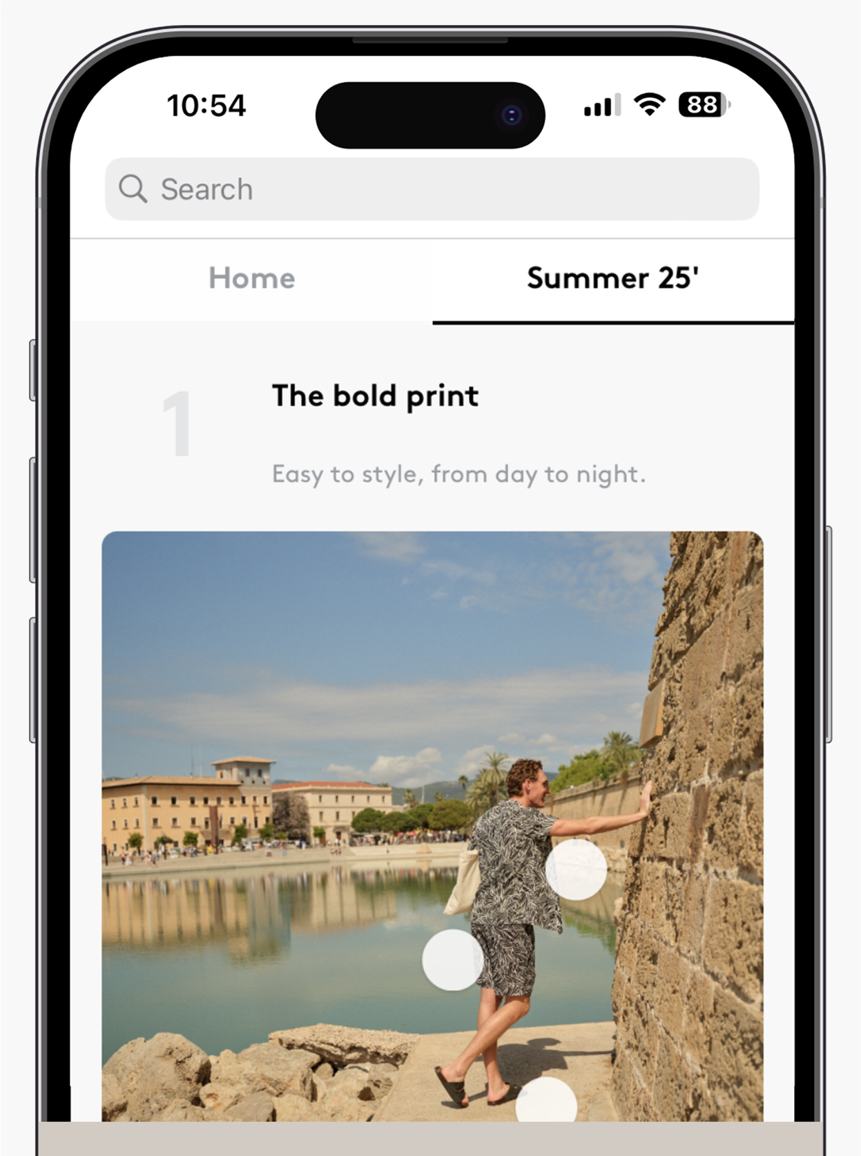 App Exclusives showing Summer '25 holiday trends