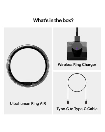 Ultrahuman Ring AIR Bluetooth Smart Ring - Air Silver - Size 7