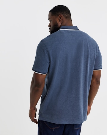 Jack & Jones Paulos Tipped Polo - Dark Blue