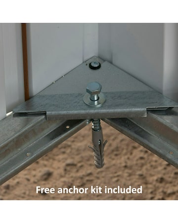 Yardmaster 8x4ft Castleton Pent Metal Shed