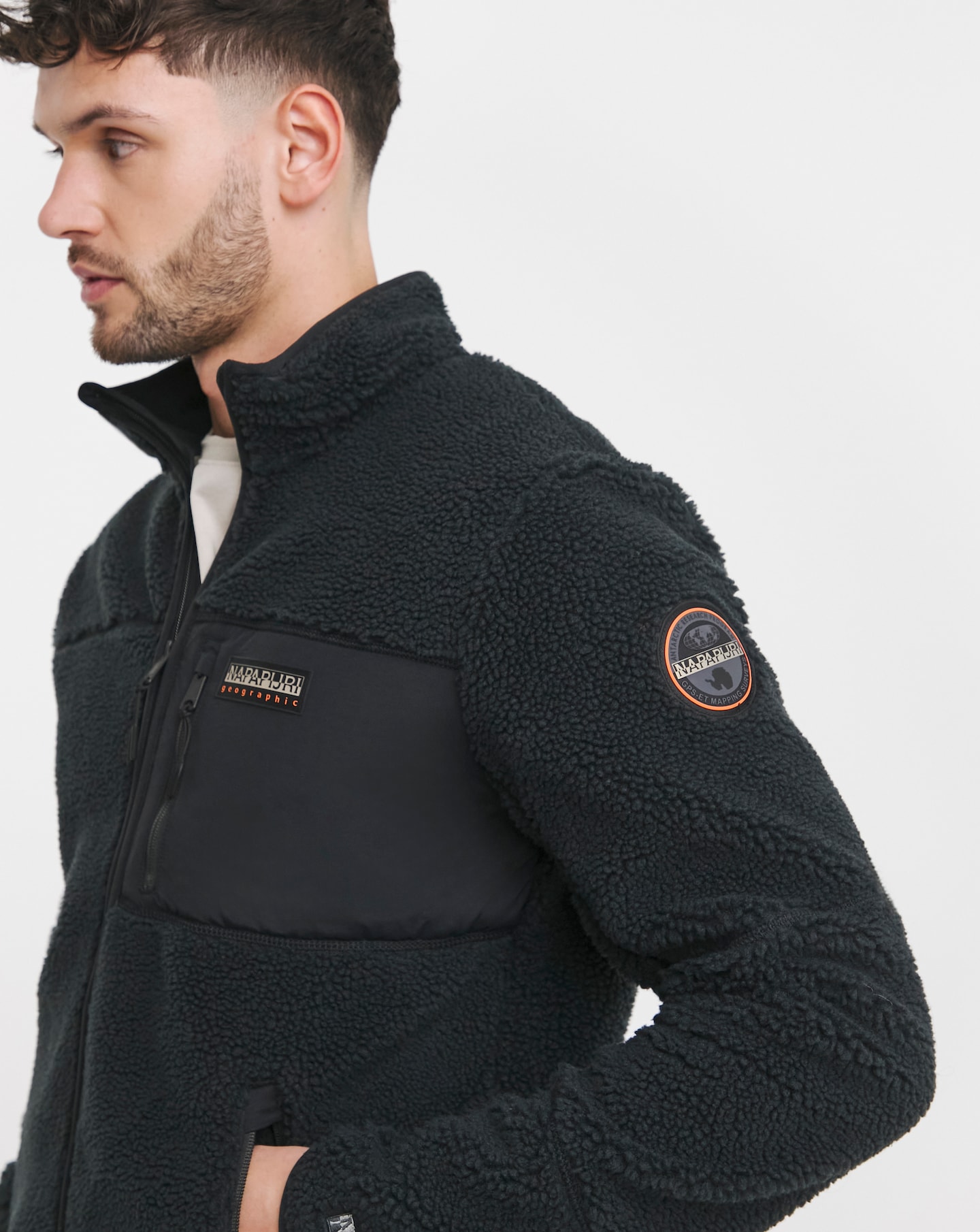 Napapijri Full Zip Fleece - Black | Jacamo