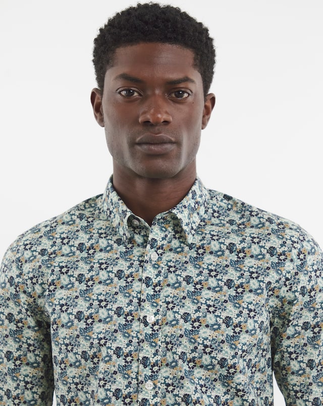 Ben Sherman Floral Print Long Sleeve Shirt