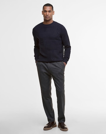 Barbour Casey Cable Crew Neck Sweater - Navy