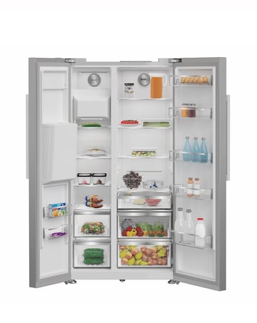 Hotpoint HPG26573WXP4UK American Fridge Freezer with Water and Ice Dispenser