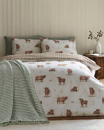 Catherine Lansfield Angus Highland Cow Duvet Set