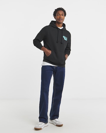 Tommy Jeans Stack Back Logo Hoodie - Black