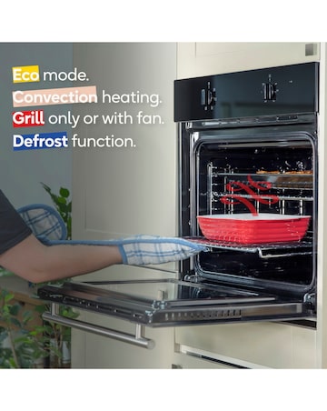 Russell Hobbs RHFEO70042B 70L Built-In Electric Fan Oven Black Install