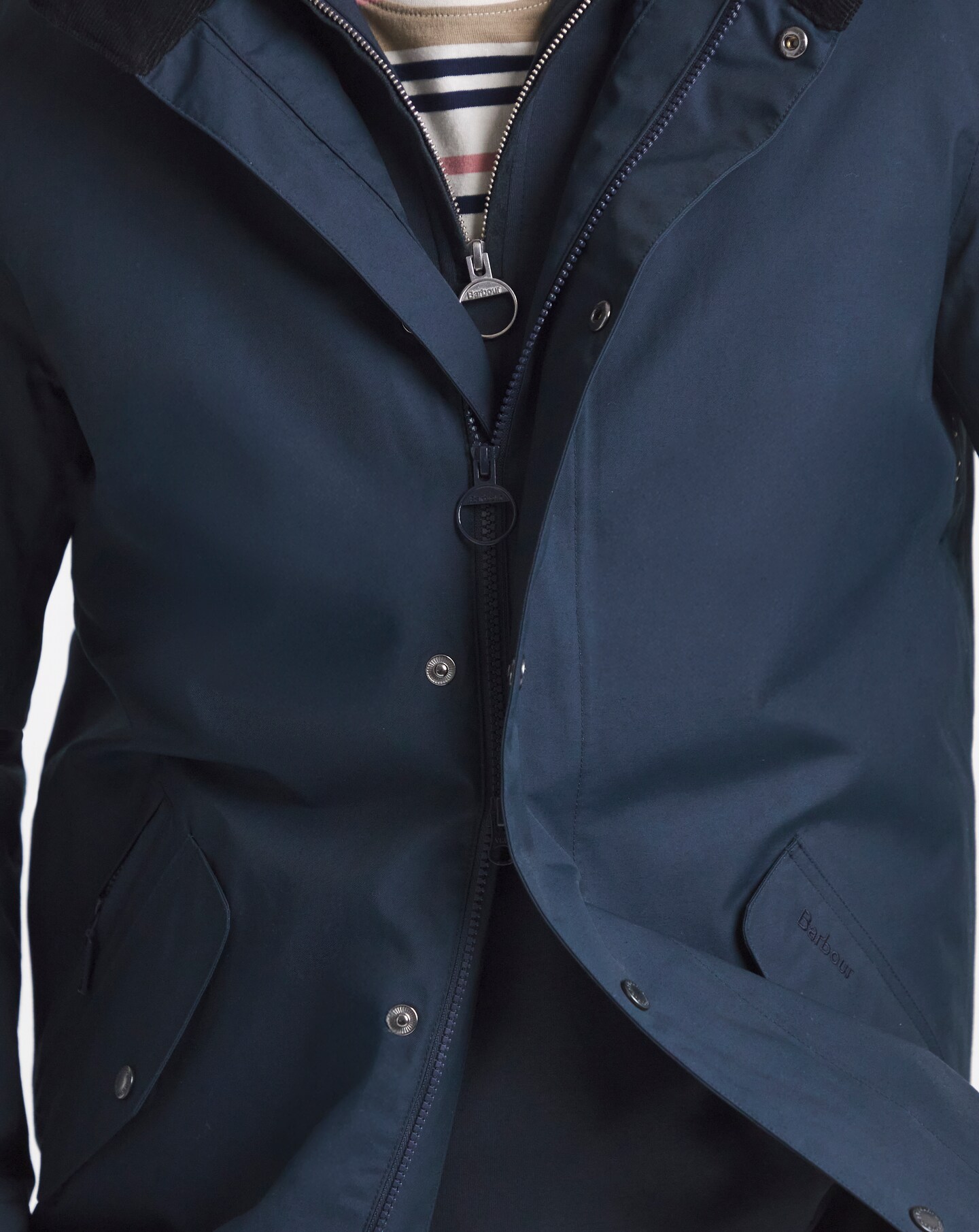 Barbour Chelsea Waterproof Mac - Navy | Jacamo