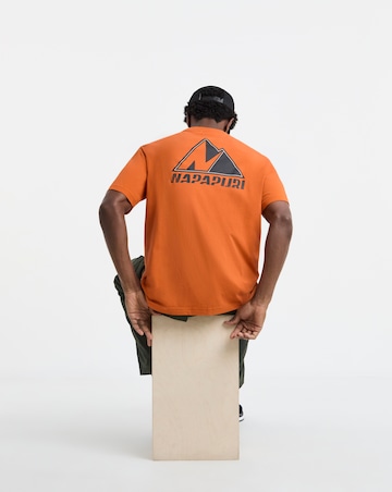 Napapijri Guide Back Graphic T-Shirt - Orange