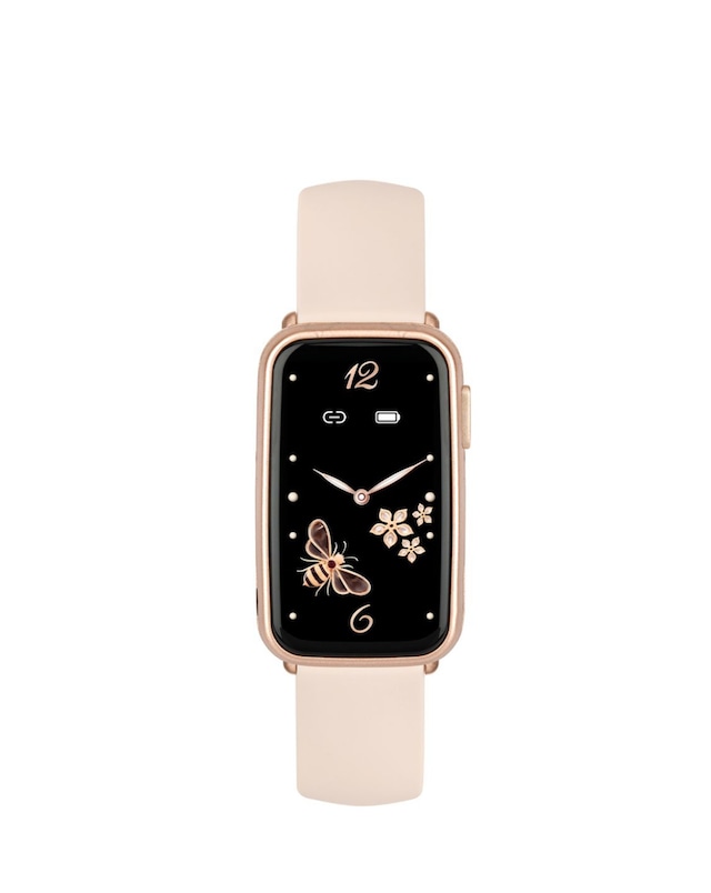 Sekonda Track Smart Watch - Rose Gold Plastic Case & Pink Silicone Strap