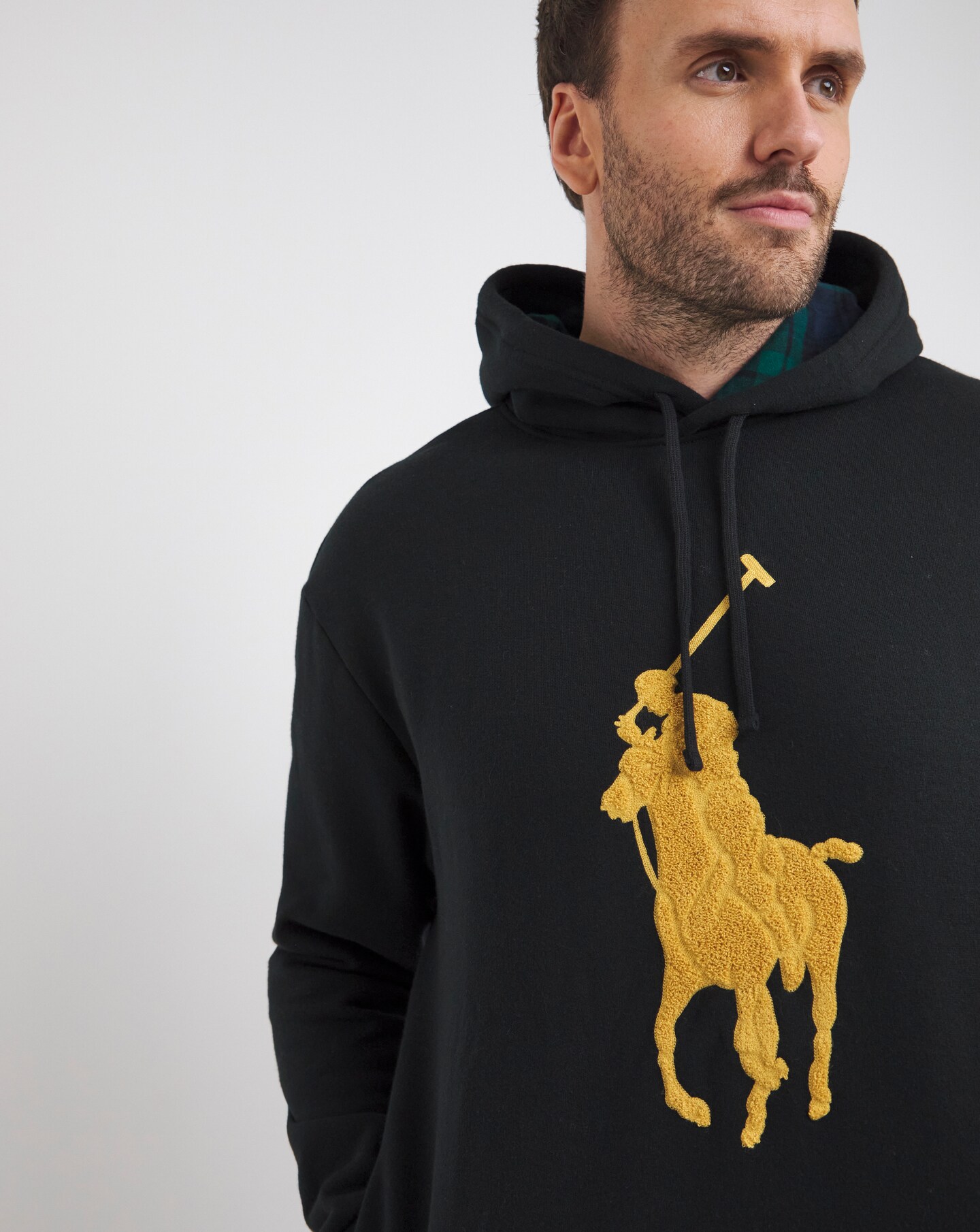 herlipto Embroidery Polo Sweatshirt