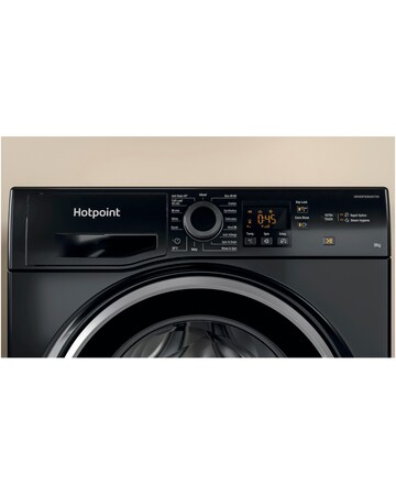 Hotpoint Anti-Stain NSWM 846 BS UK 8kg 1400rpm Washing Machine Black + Install