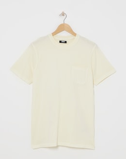 Garment Dyed Pocket T-Shirt Long- Lemon