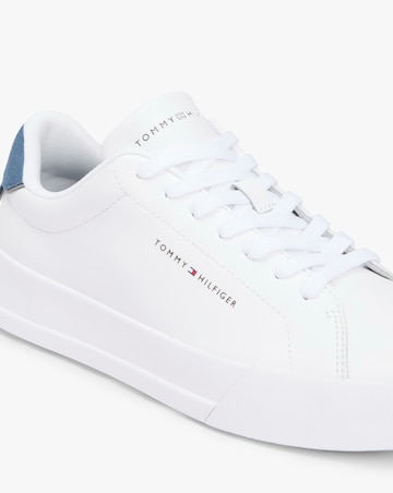 Tommy Hilfiger Leather Court - White/Blue