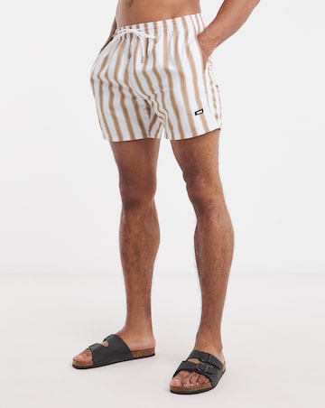 BOSS Piranha Stripe Swim Short