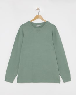 Sage Soft Touch Crew Neck Jumper