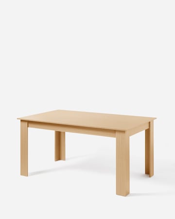 Dakota 6 Seater Dining Table with 6 Ava Button Back Chairs