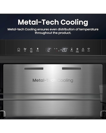 Hisense KitchenFit RB5K330GSFC Smart 60/40 Fridge Freezer - Black