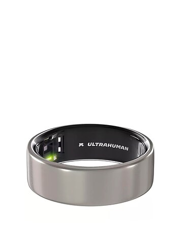 Ultrahuman Ring AIR Bluetooth Smart Ring - Raw Titanium - Size 10