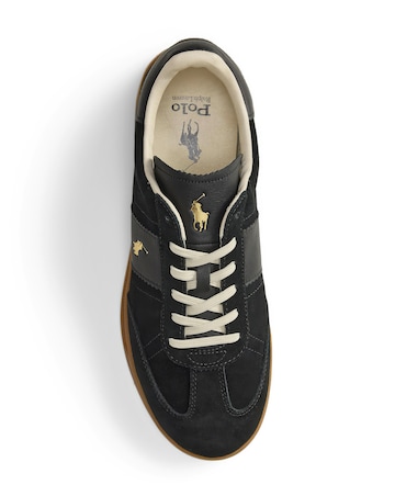 Polo Ralph Lauren Heritage Aera Suede Trainers - Black