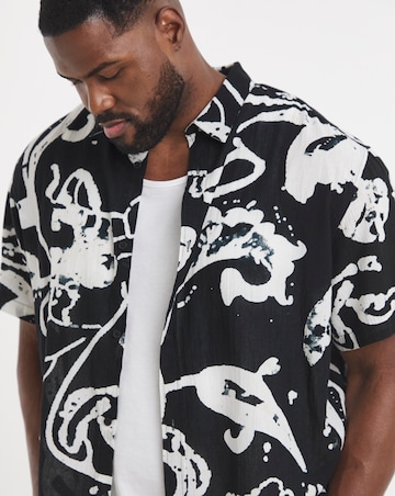 Jack & Jones Montauk Printed Shirt - Black