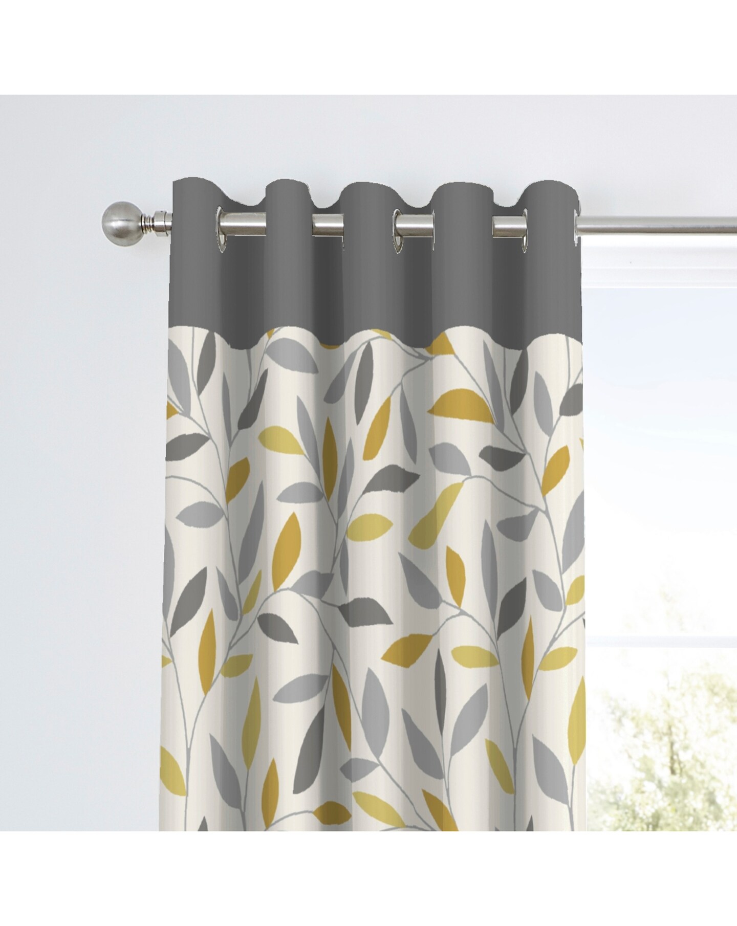 Fusion Beechwood Eyelet Curtains
