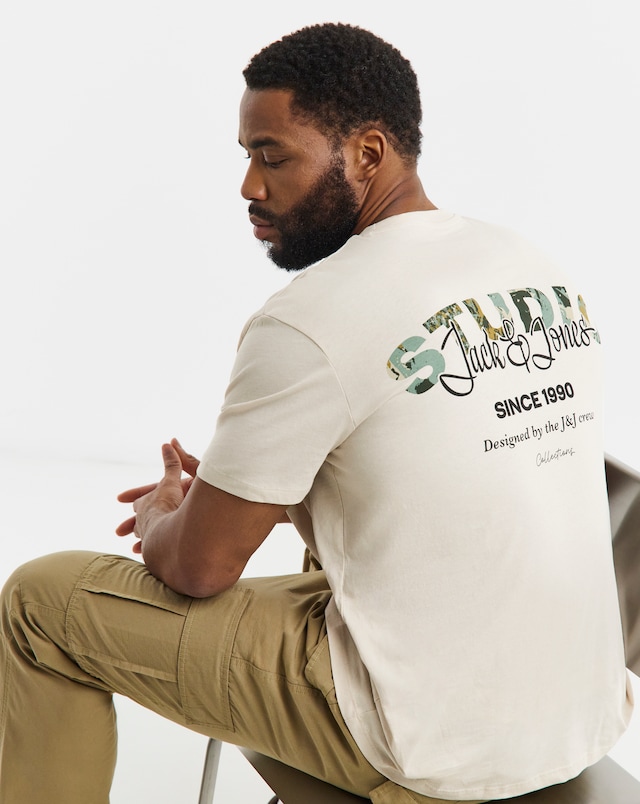 JACK & JONES Yuki Back Graphic Crew Neck T-Shirt