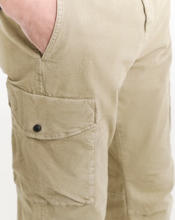 BOSS Light Cord Cargo Trouser - Brown