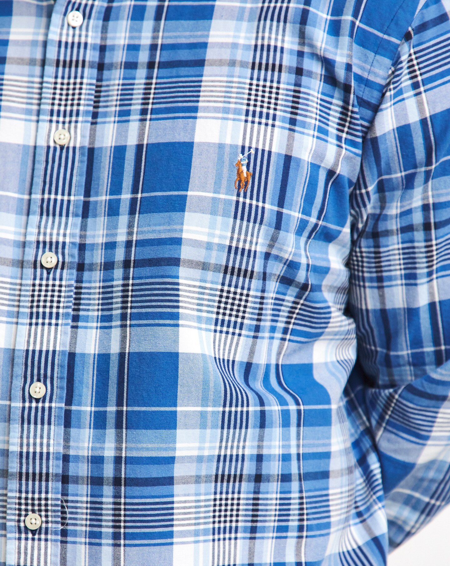 Polo Ralph Lauren Blue Checked Shirt | Jacamo