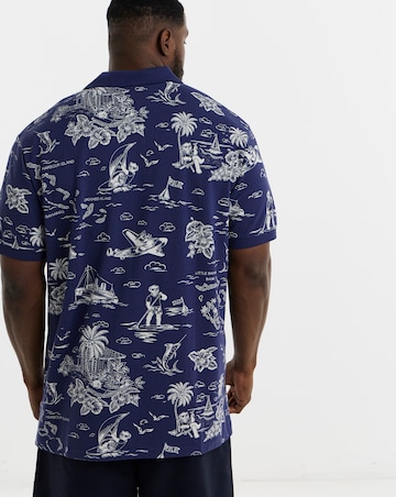 Polo Ralph Lauren Short Sleeve Printed Polo - Navy