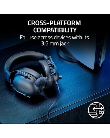 Razer BlackShark V2 X Wired Gaming Headset for PlayStation - Black