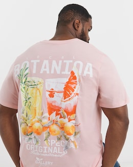 Jack &amp; Jones Botaniq Back Graphic T-Shirt - Pink