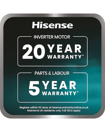 Hisense KitchenFit 5i Series WF5I1245BBR 12kg Washing Machine - Black