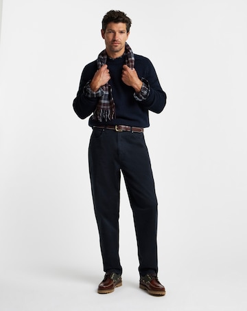 Barbour Washed Stretch Twill Regular Trouser - Navy