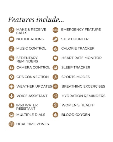 Radley Series 56 Ink Silicone Strap Smart Watch and Wireless Earbuds Bundle