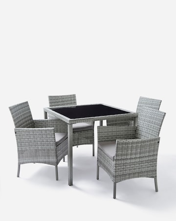 Corfu 4 Seat Dining Set