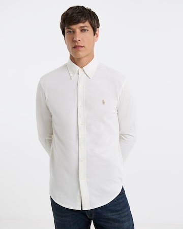 Polo Ralph Lauren Long Sleeve Stretch Jersey Shirt - Cream