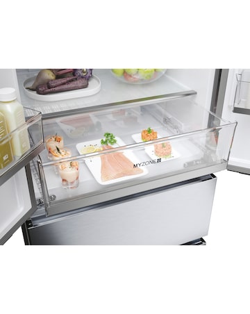 Haier HFR5719ENMG 70cm French Door Fridge Freezer - Silver