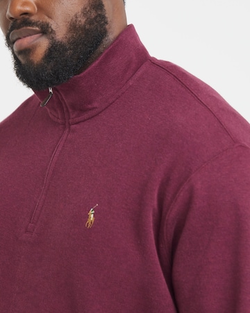 Polo Ralph Lauren Half Zip Sweat - Wine