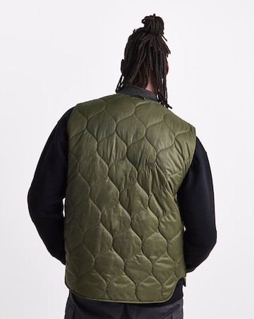 Barbour Re-Engineered Utility Liddesdale Quilted Gilet - Dark Olive